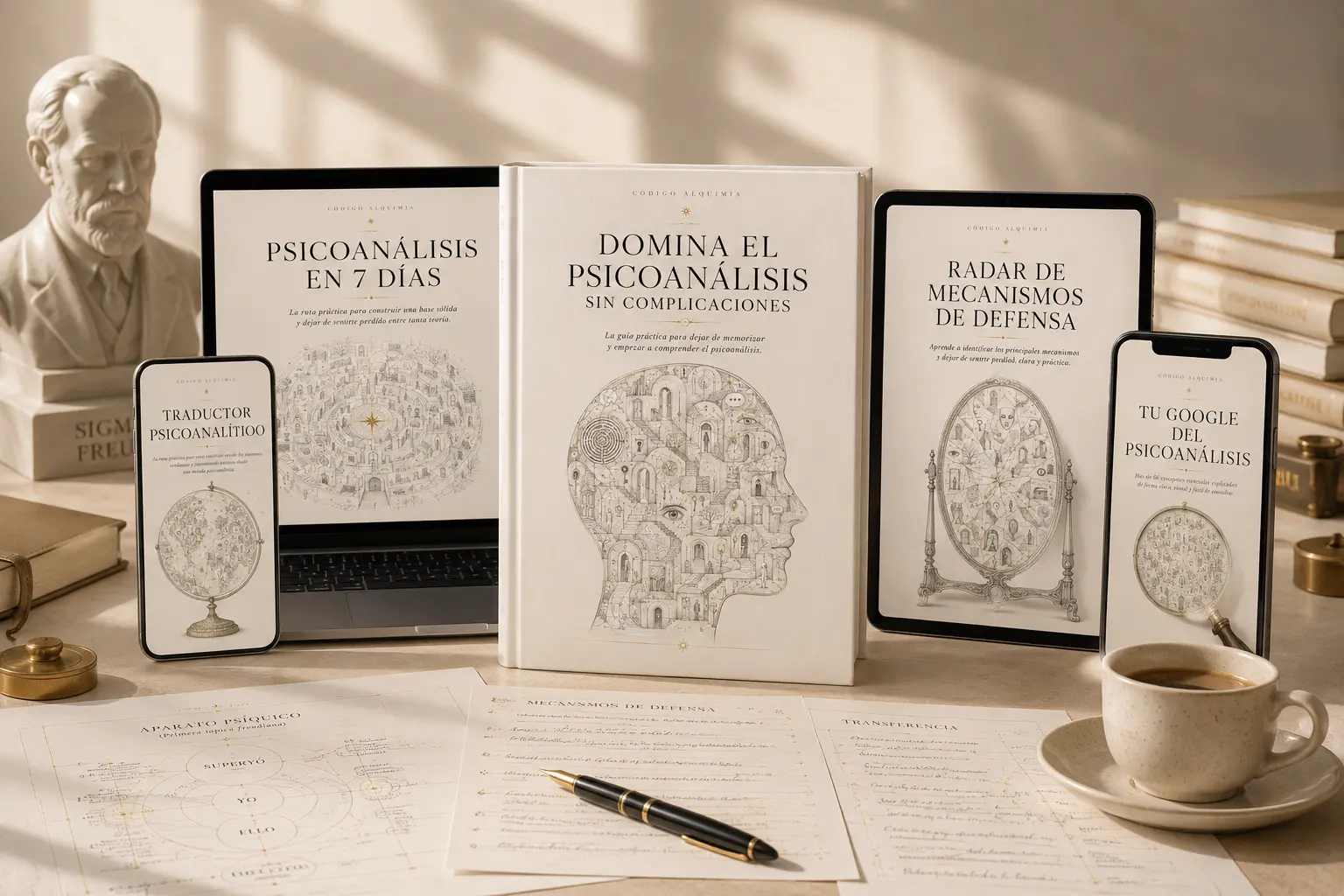Stack completo de Domina el Psicoanálisis Sin Complicaciones y bonos